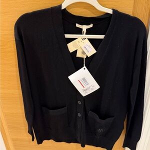 Maje Black Button-Up Cardigan